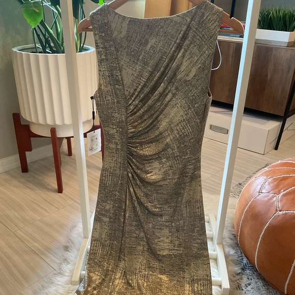 Calvin Klein Brand New Gold Dress - Picture 2 of 4